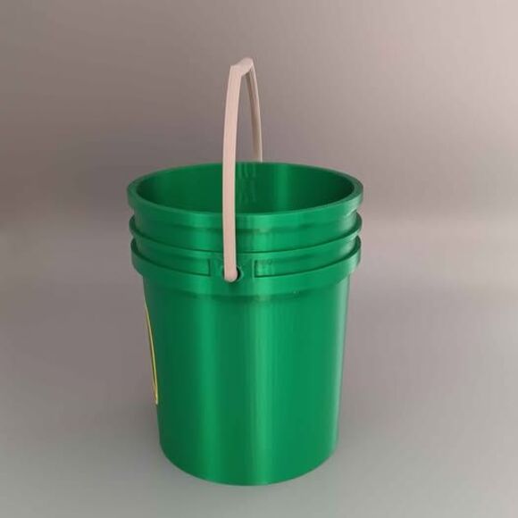 Mini 3D Printed Bucket John Deere Pen Holder Desk Organizer - Picture 4 of 5